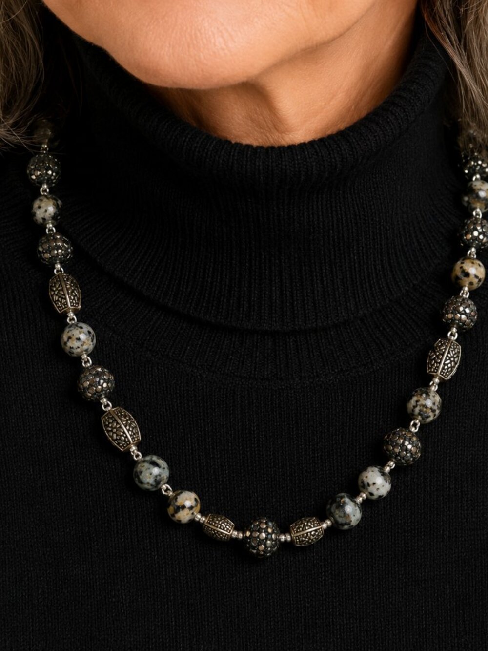 Dalmatine Jasper Necklace – The Mysterious Crux Beads
